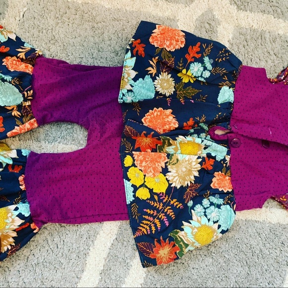 ric rac and ruffles One Pieces Euc Ric Rac Ruffles Fall Romper 218m